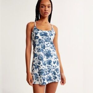 Abercrombie & Fitch Blue Floral Mini Dress
